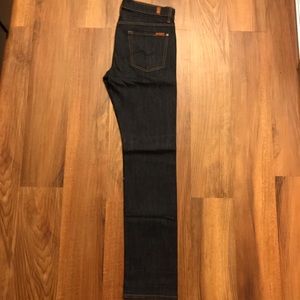 7 For All Mankind Dark Wash Blue Jeans - “Rhigby”